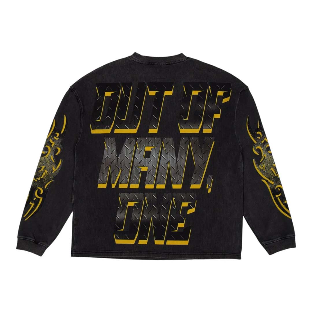 Godspeed Under Construction Long Sleeve Tee Black Wash by Godspeed - NWAHype 1 for streetwear T-Shirts in USA