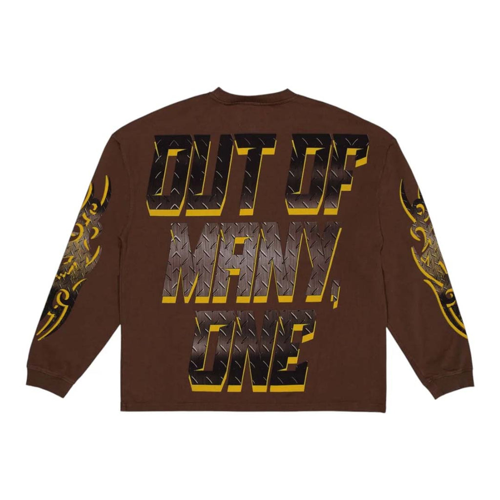 Godspeed Under Construction Long Sleeve Tee Brown by Godspeed - NWAHype 1 for streetwear T-Shirts in USA