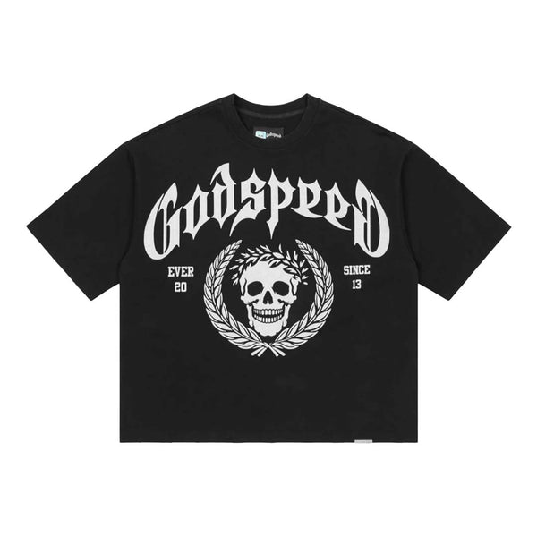 Godspeed Victor Crest Black Basic Tee by Godspeed - NWAHYPE No.1 for streetwear T-Shirts in USA