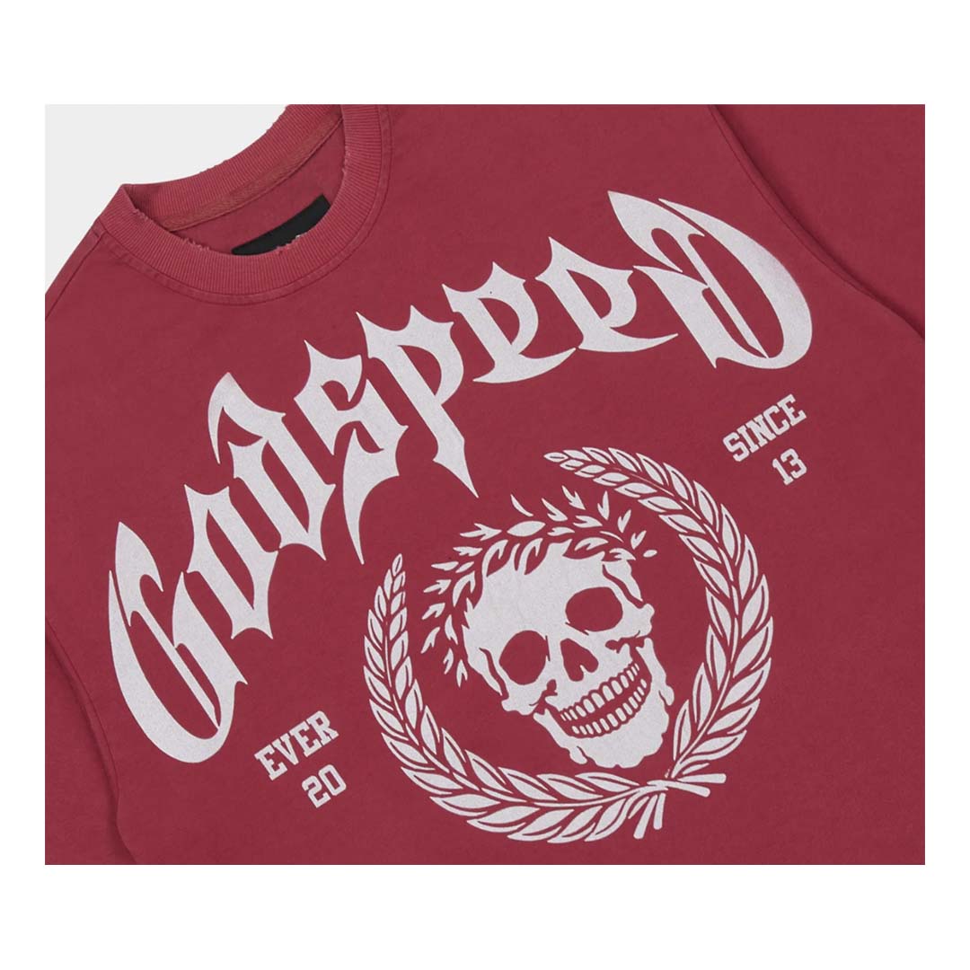 Godspeed Victor Crest Tee Red by Godspeed - NWAHYPE No.1 for streetwear T-Shirts in USA