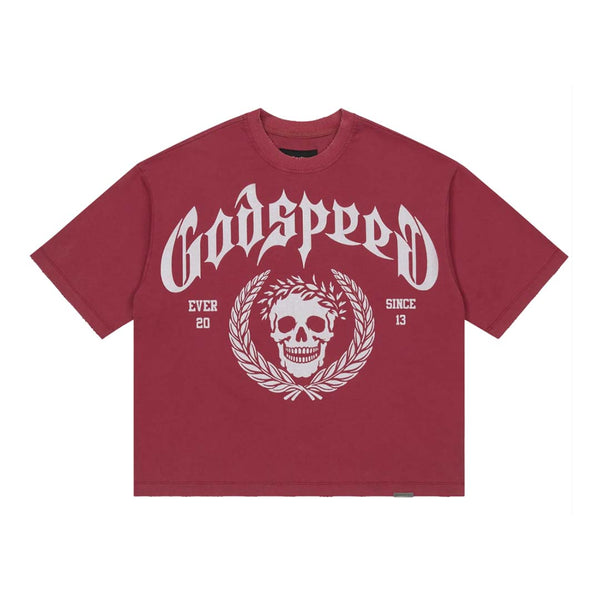 Godspeed Victor Crest Tee Red by Godspeed - NWAHYPE No.1 for streetwear T-Shirts in USA