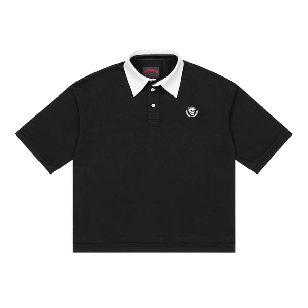 Godspeed Victor Minimal Crest Polo Black by Godspeed - NWAHYPE No.1 for streetwear T-Shirts in USA
