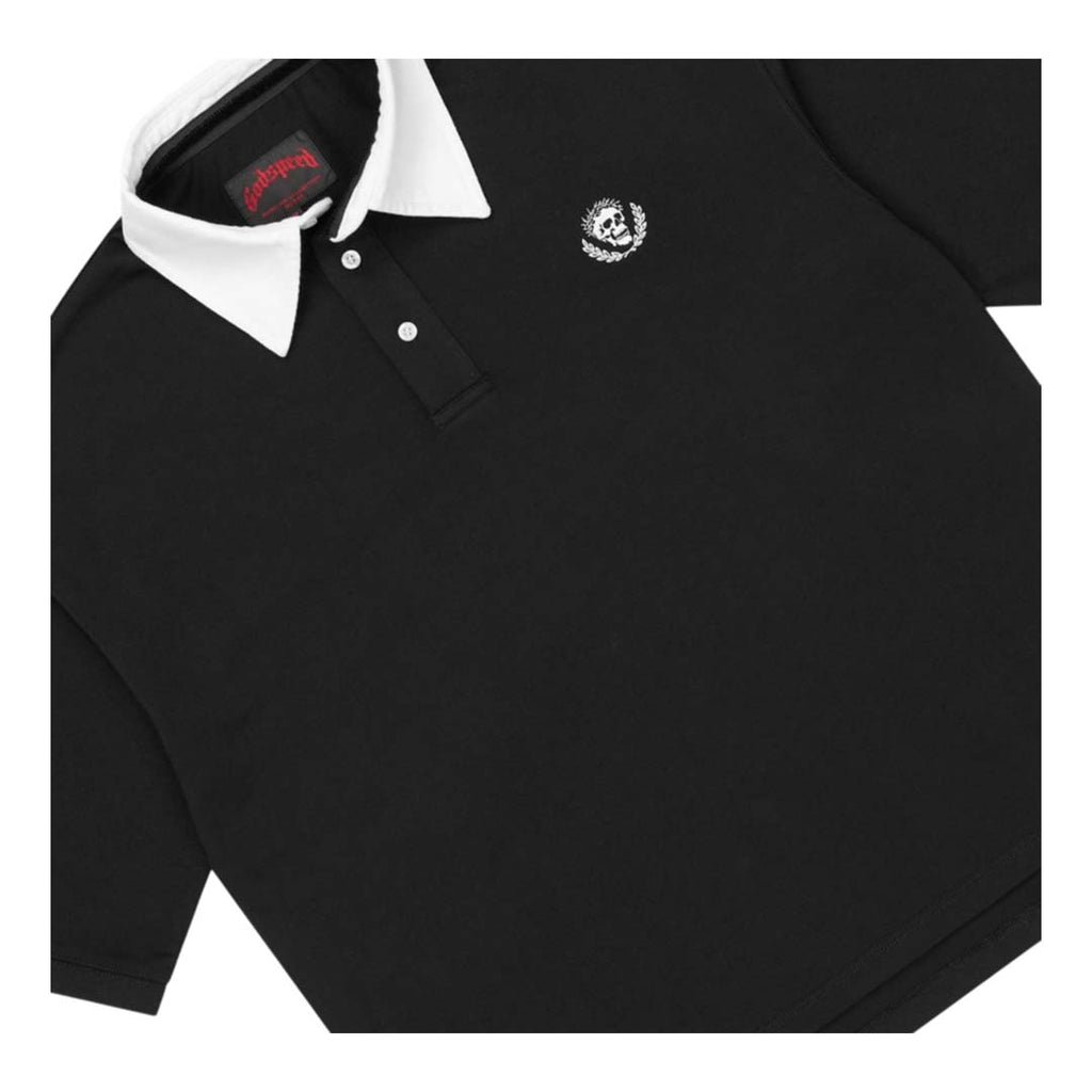 Godspeed Victor Minimal Crest Polo Black by Godspeed - NWAHYPE No.1 for streetwear T-Shirts in USA