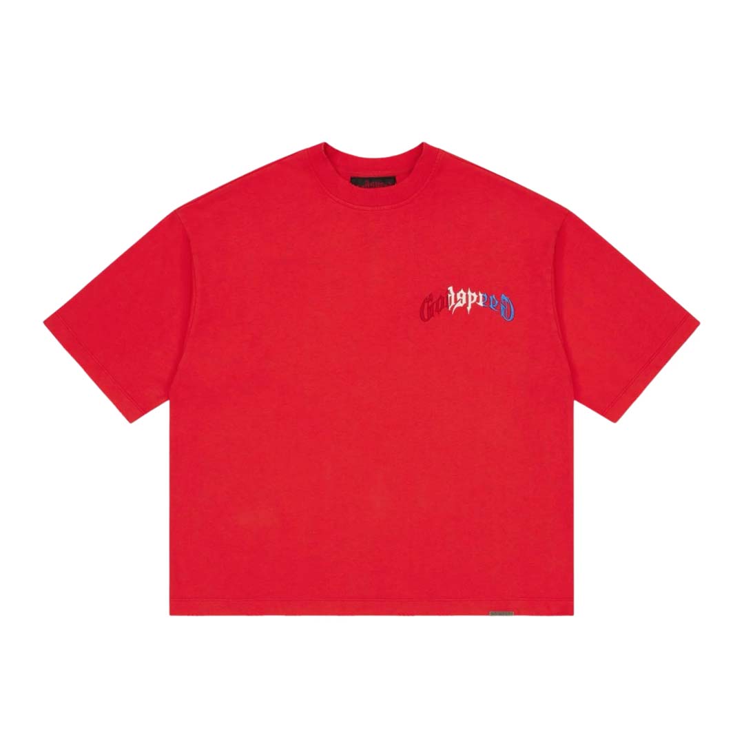 Godspeed Vital Necessi 4th Red Tee by Godspeed - NWAHYPE No.1 for streetwear T-Shirts in USA