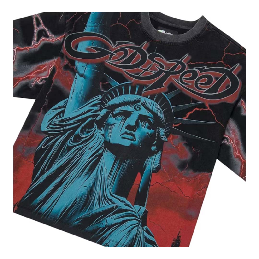 Godspeed Voltage Black Red Tee by Godspeed - NWAHYPE No.1 for streetwear T-Shirts in USA
