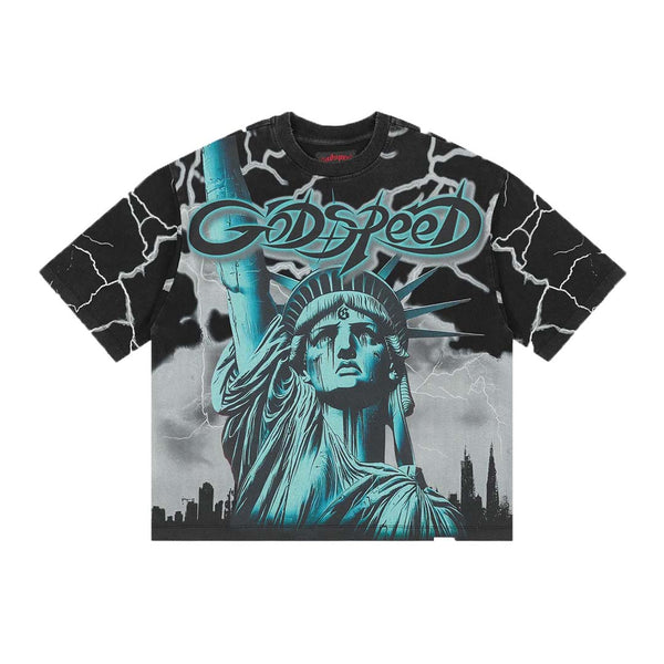 Godspeed Voltage Black Wolf Grey Tee by Godspeed - NWAHYPE No.1 for streetwear T-Shirts in USA