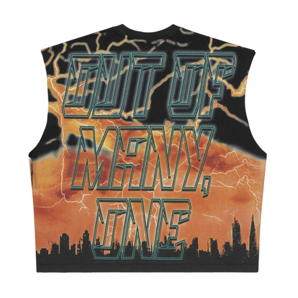 Godspeed Voltage Sleeveless Black Orange Tee by Godspeed - NWAHYPE No.1 for streetwear T-Shirts in USA