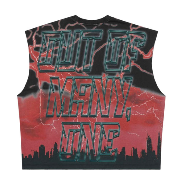 Godspeed Voltage Sleeveless Black Red Tee by Godspeed - NWAHYPE No.1 for streetwear T-Shirts in USA