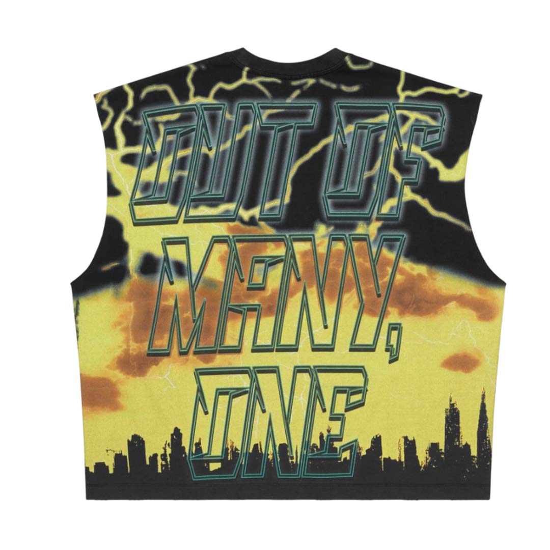 Godspeed Voltage Sleeveless Black Yellow Tee by Godspeed - NWAHYPE No.1 for streetwear T-Shirts in USA