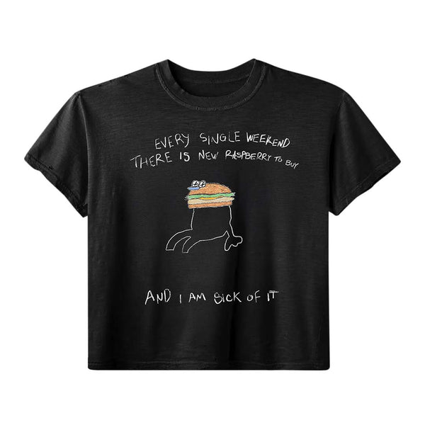 GV Gallery Burger Tee Black by GV Gallery - NWAHYPE No.1 for streetwear T-Shirts in USA