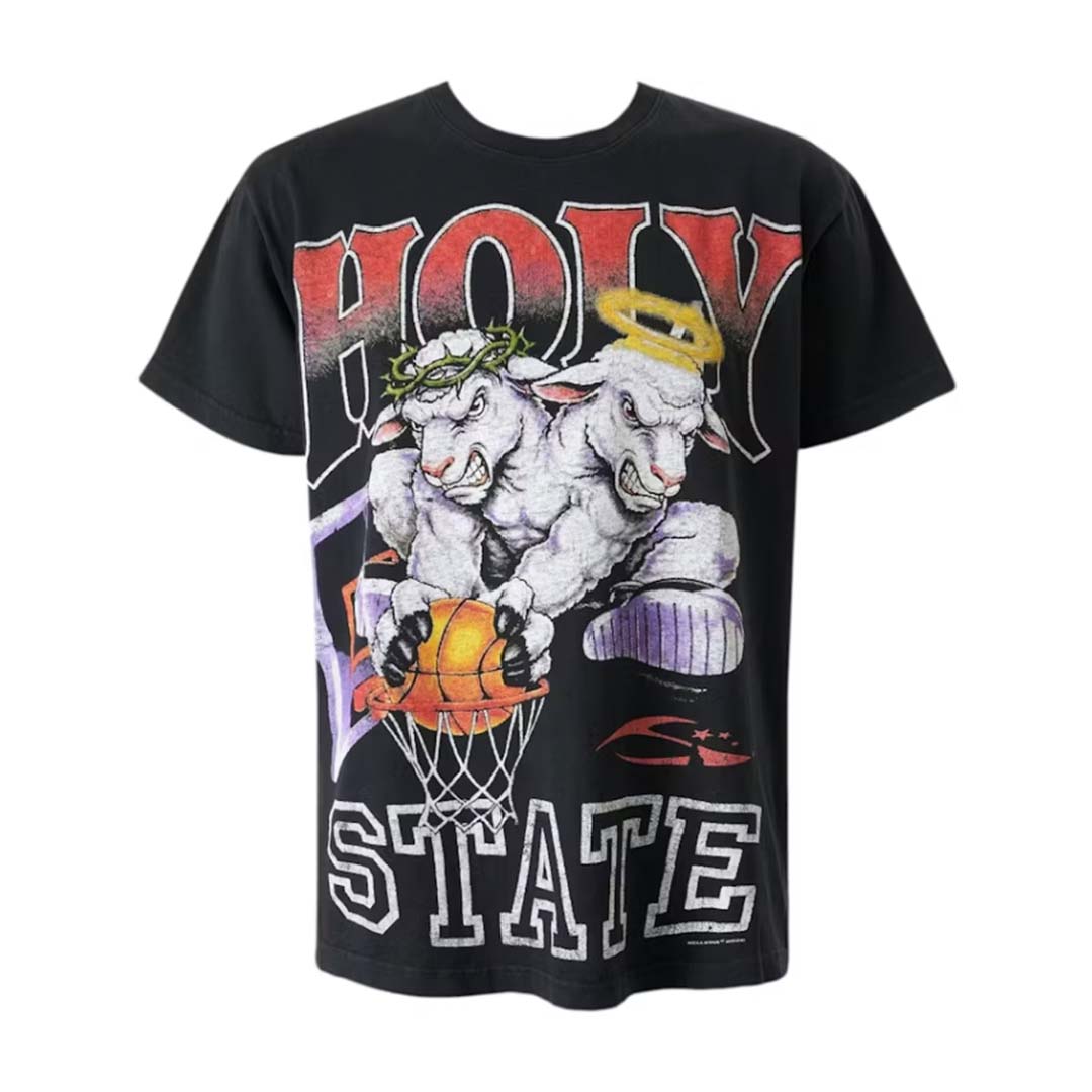 Hellstar 2 Lambs Holy State Tee Black by Hellstar - NWAHYPE No.1 for streetwear T-Shirts in USA