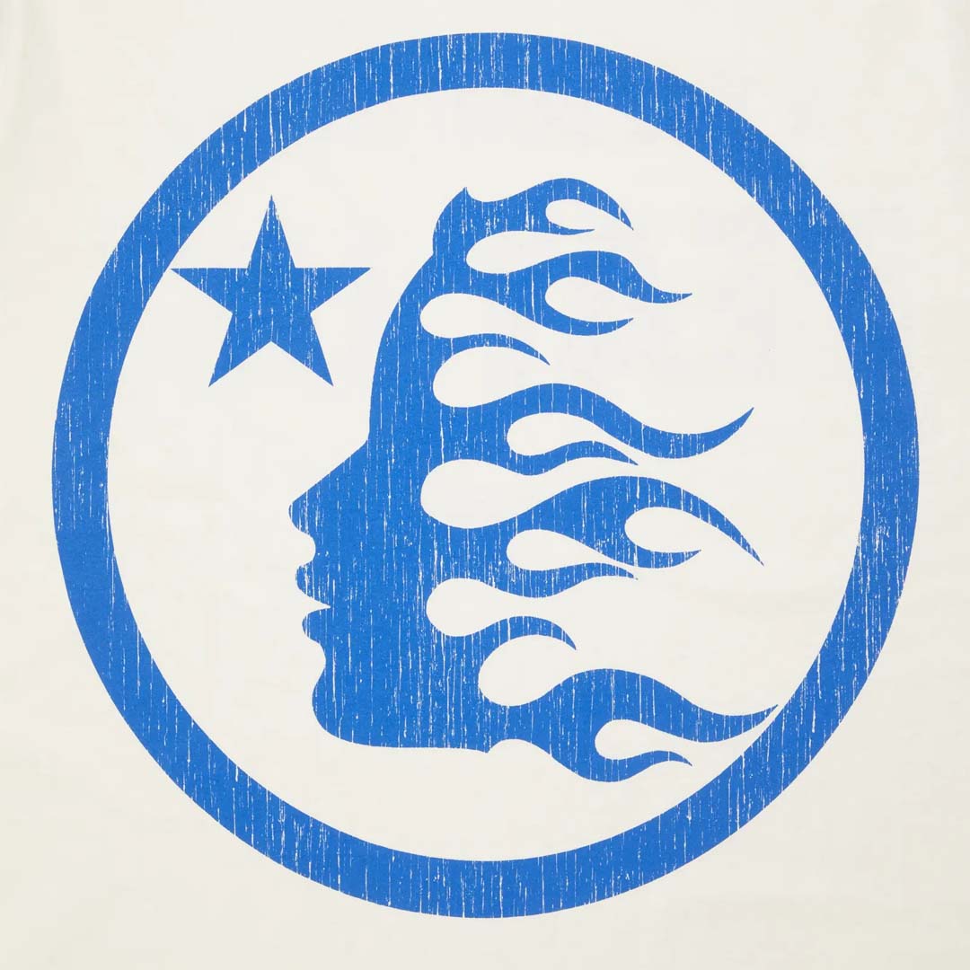 Hellstar Beat Us! Tee White Blue by Hellstar - NWAHYPE No.1 for streetwear T-Shirts in USA