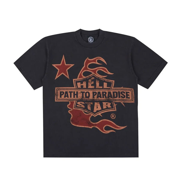 Hellstar Biker Tour Tee Grey – NWAHYPE