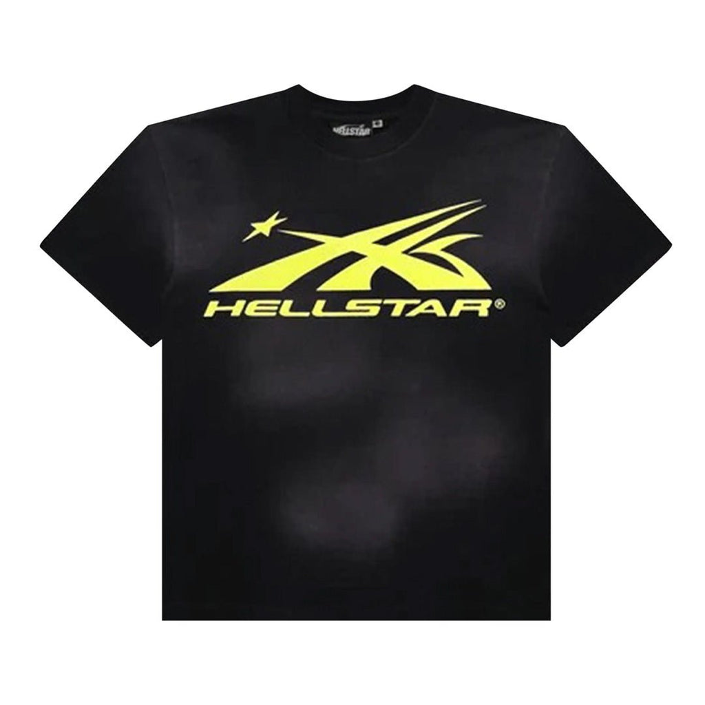 Hellstar Classic Sport Tee 'Black/Yellow' by Hellstar - NWAHype 1 for streetwear T-Shirts in USA
