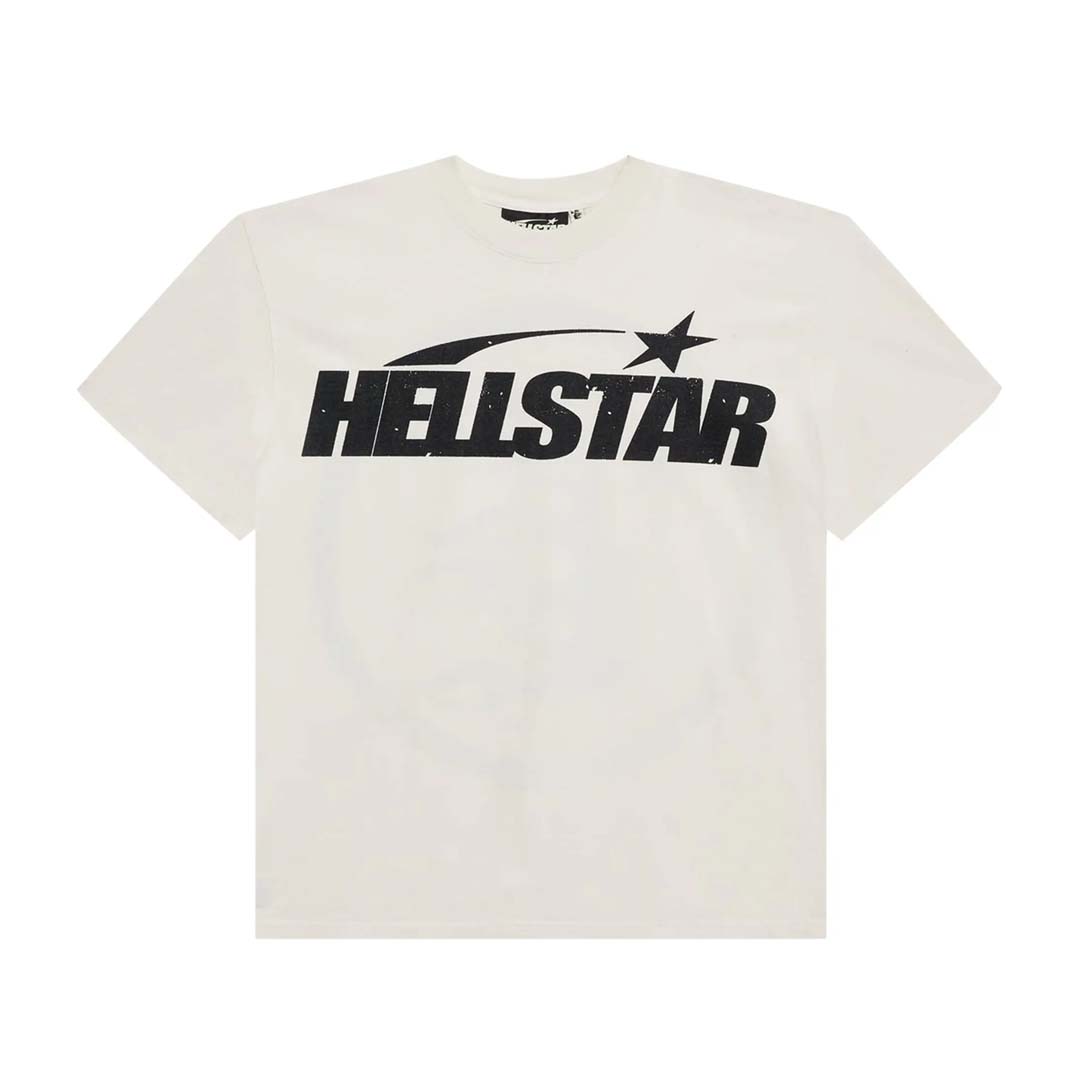 Hellstar Classic Tee Regular Print 'White/Black' by Hellstar - NWAHype No.1 for streetwear T-Shirts in USA