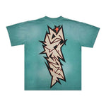 Hellstar Crack Print Tee 'Green' by Hellstar - NWAHype No.1 for streetwear T-Shirts in USA