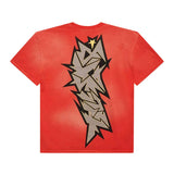 Hellstar Crack Print Tee 'Red' by Hellstar - NWAHype No.1 for streetwear T-Shirts in USA