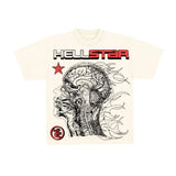 Hellstar Cranium Tee Cream by Hellstar - NWAHype 1 for streetwear T-Shirts in USA