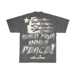 Hellstar Inner Peace Tee Grey by Hellstar - NWAHype 1 for streetwear T-Shirts in USA