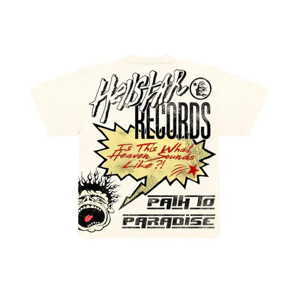 Hellstar Records Tee Cream by Hellstar - NWAHype 1 for streetwear T-Shirts in USA