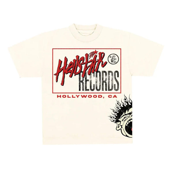 Hellstar Records Tee Cream by Hellstar - NWAHype 1 for streetwear T-Shirts in USA
