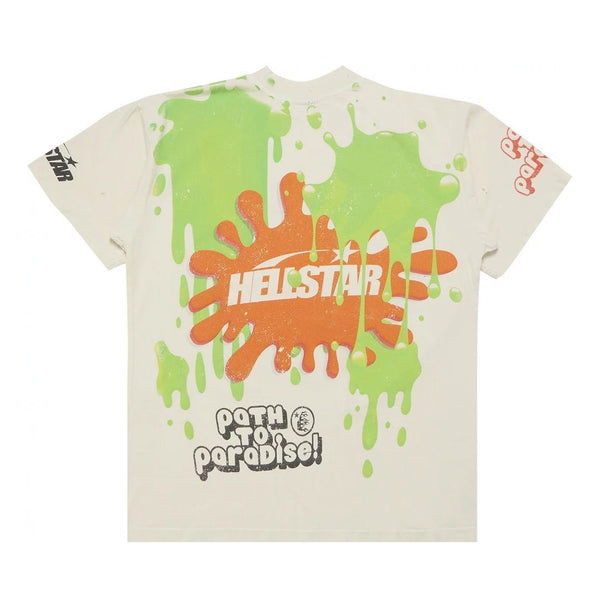 Hellstar Slime Tee Cream by Hellstar - NWAHype 1 for streetwear T-Shirts in USA
