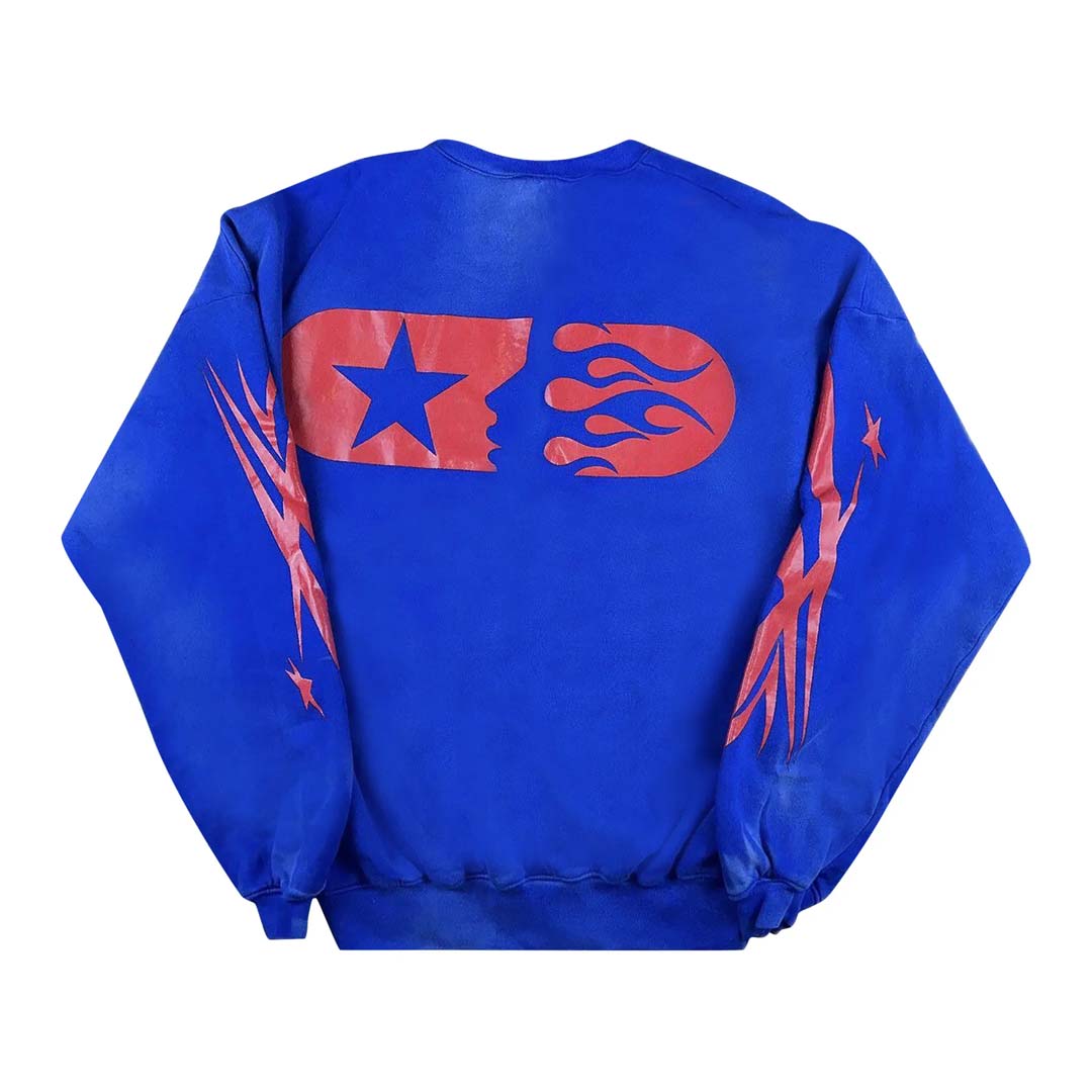 Hellstar Sport Crewneck 'Blue' by Hellstar - NWAHype No.1 for streetwear Hoodies in USA