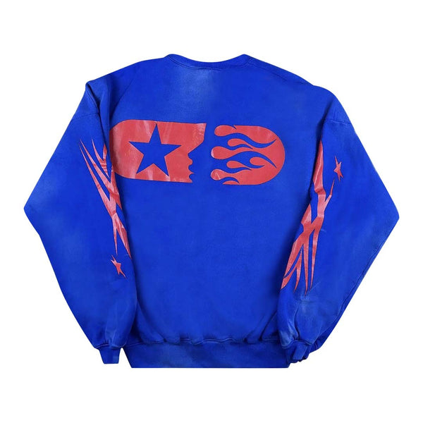 Hellstar Sport Crewneck 'Blue' by Hellstar - NWAHype No.1 for streetwear Hoodies in USA