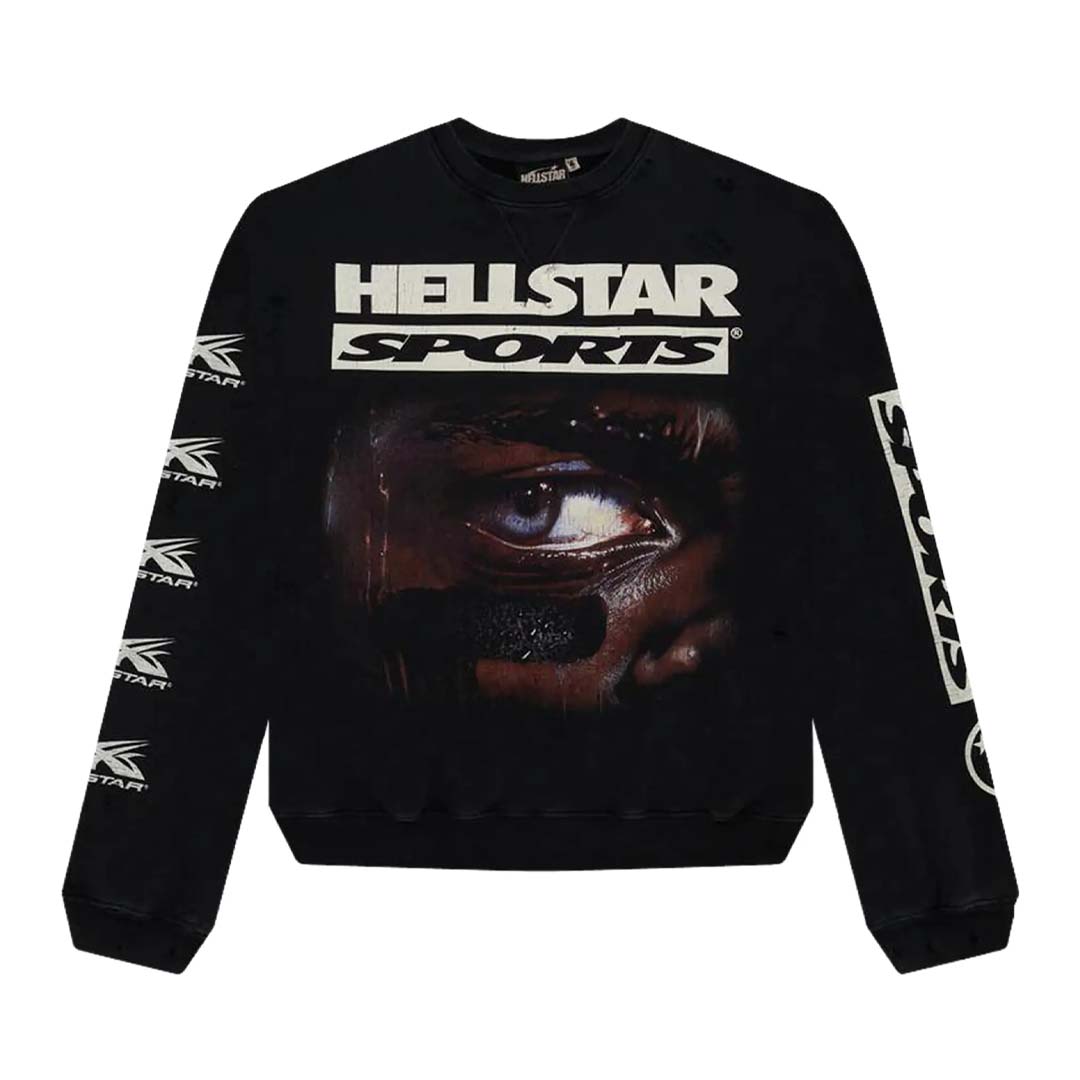 Hellstar Sports 96 Crewneck 'Black' by Hellstar - NWAHype No.1 for streetwear Hoodies in USA