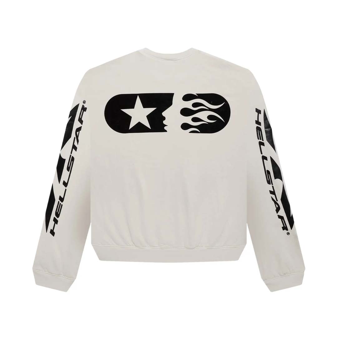 Hellstar Sports Crewneck 'White' by Hellstar - NWAHype No.1 for streetwear Hoodies in USA