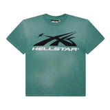 Hellstar Sports Logo Gel Tee Washed Teal by Hellstar - NWAHype No.1 for streetwear T-Shirts in USA