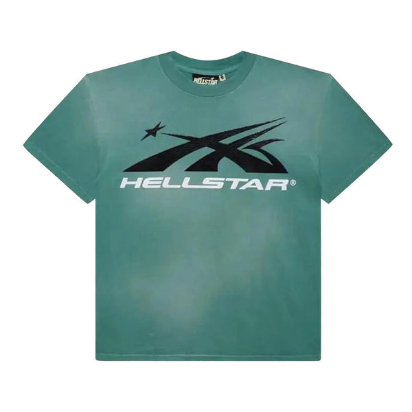 Hellstar Sports Logo Gel Tee Washed Teal by Hellstar - NWAHype No.1 for streetwear T-Shirts in USA