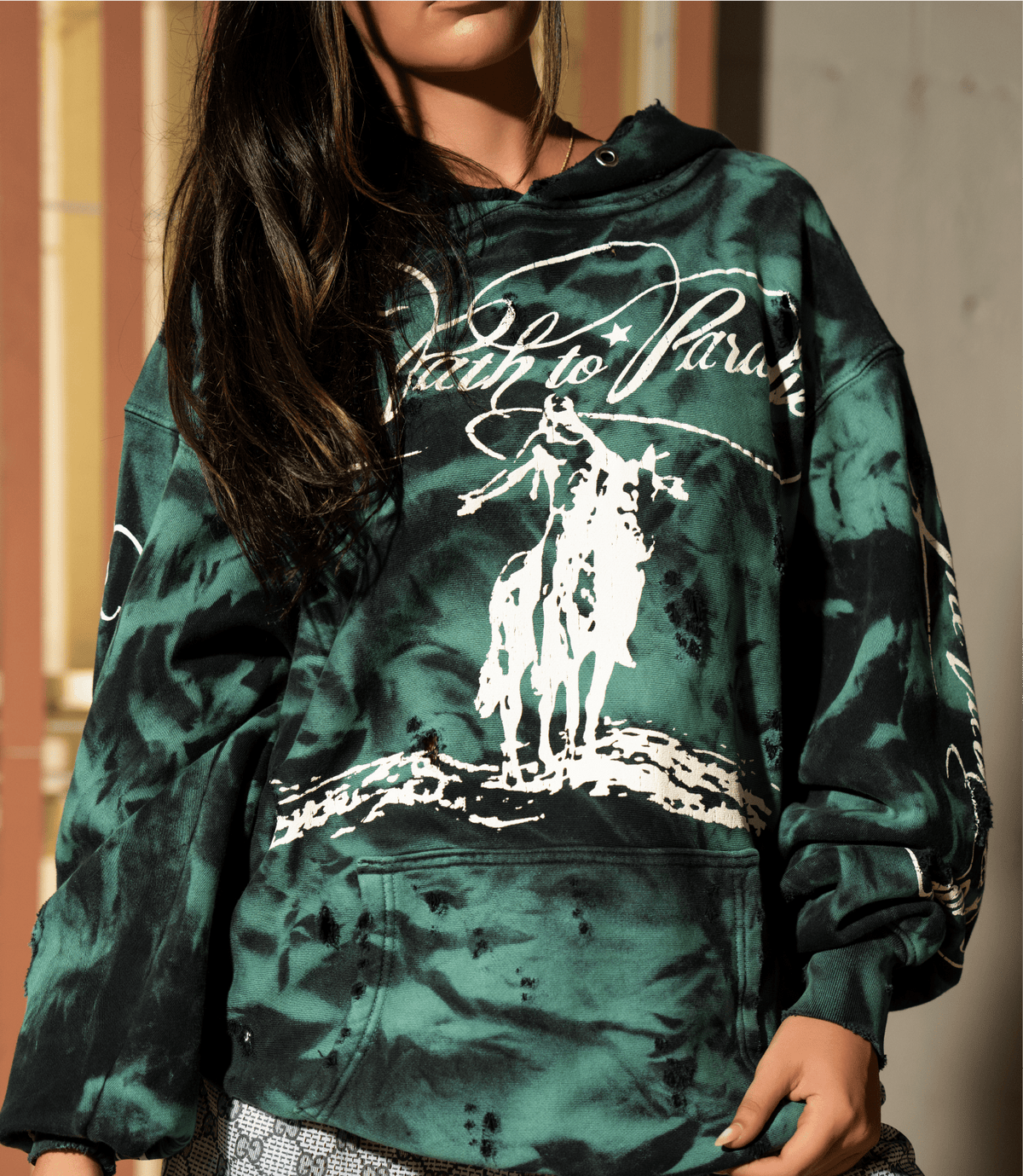Hellstar Studios Green Marble Paradise Hoodie – NWAHYPE