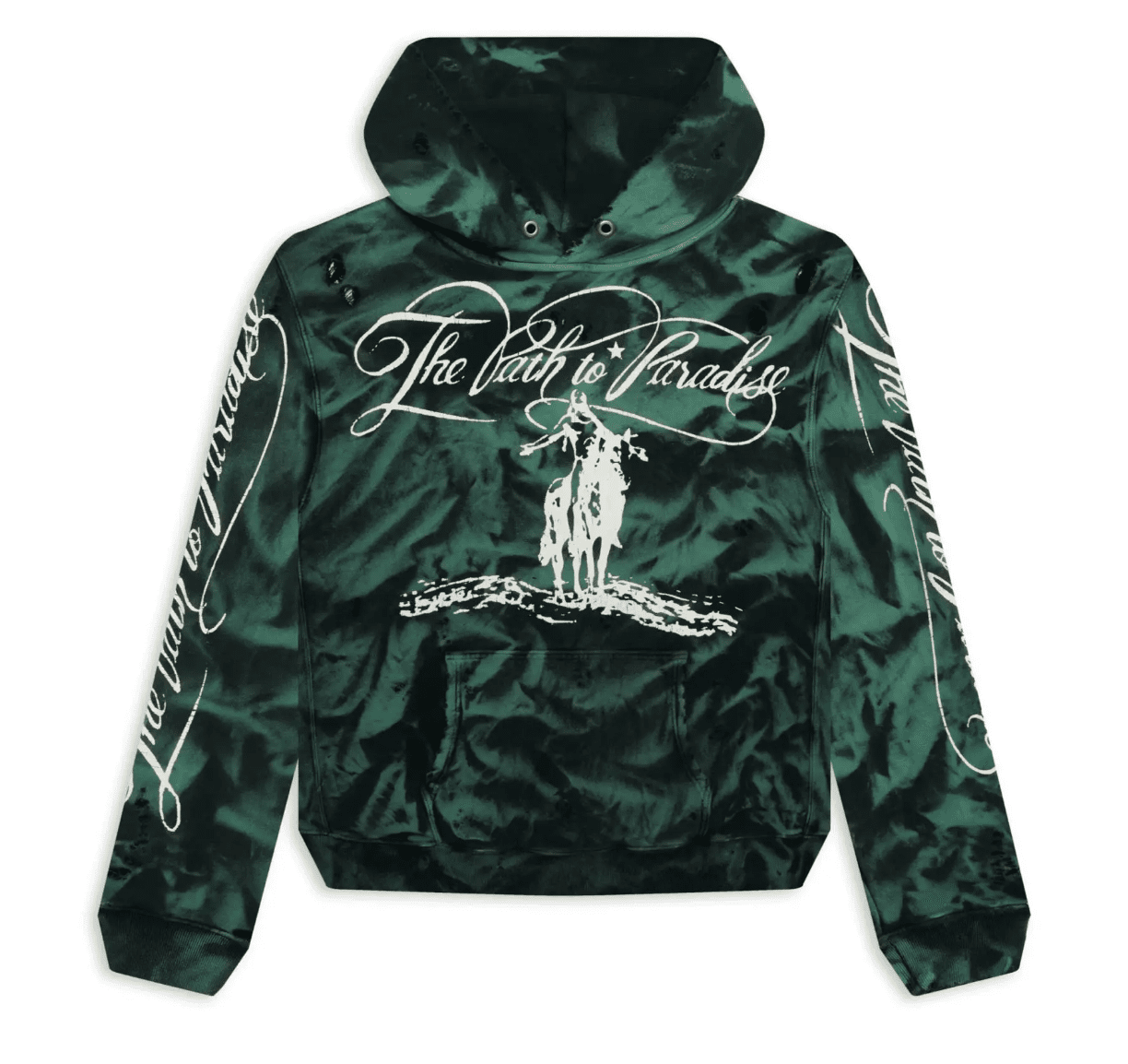 Hellstar Studios Green Marble Paradise Hoodie by Hellstar - NWAHype 1 for streetwear Hoodies in USA