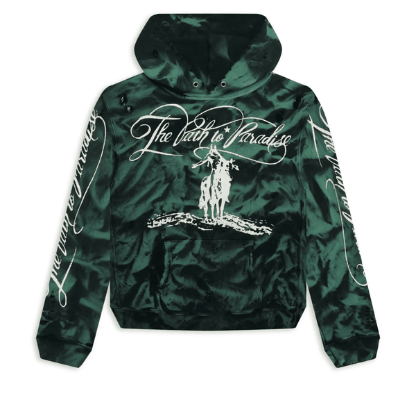 Hellstar Studios Green Marble Paradise Hoodie by Hellstar - NWAHype 1 for streetwear Hoodies in USA