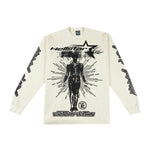Hellstar Victory Thermal Long Sleeve Cream by Hellstar - NWAHype 1 for streetwear T-Shirts in USA