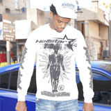 Hellstar Victory Thermal Long Sleeve Cream by Hellstar - NWAHype 1 for streetwear T-Shirts in USA