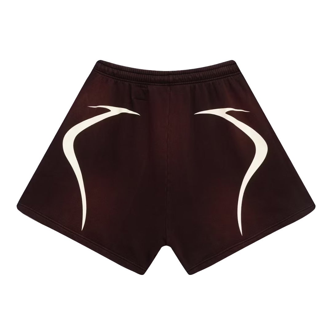 Hellstar Warm Up Shorts Brown by Hellstar - NWAHype 1 for streetwear Shorts in USA