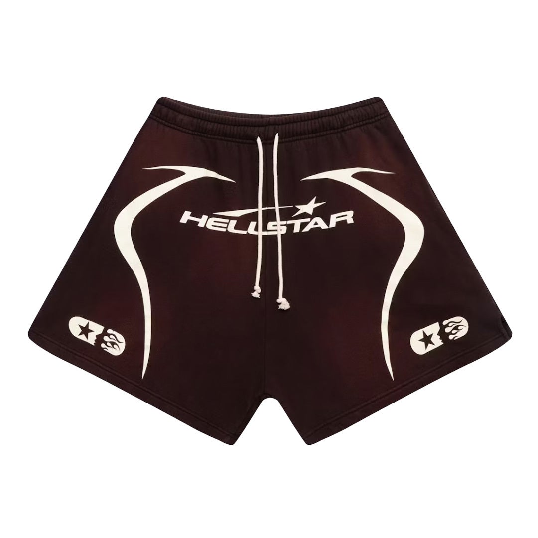 Hellstar Warm Up Shorts Brown by Hellstar - NWAHype 1 for streetwear Shorts in USA