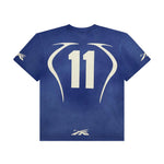 Hellstar Warm Up Tee 'Blue' by Hellstar - NWAHype No.1 for streetwear T-Shirts in USA