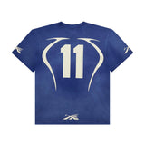 Hellstar Warm Up Tee 'Blue' by Hellstar - NWAHype No.1 for streetwear T-Shirts in USA