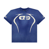 Hellstar Warm Up Tee 'Blue' by Hellstar - NWAHype No.1 for streetwear T-Shirts in USA
