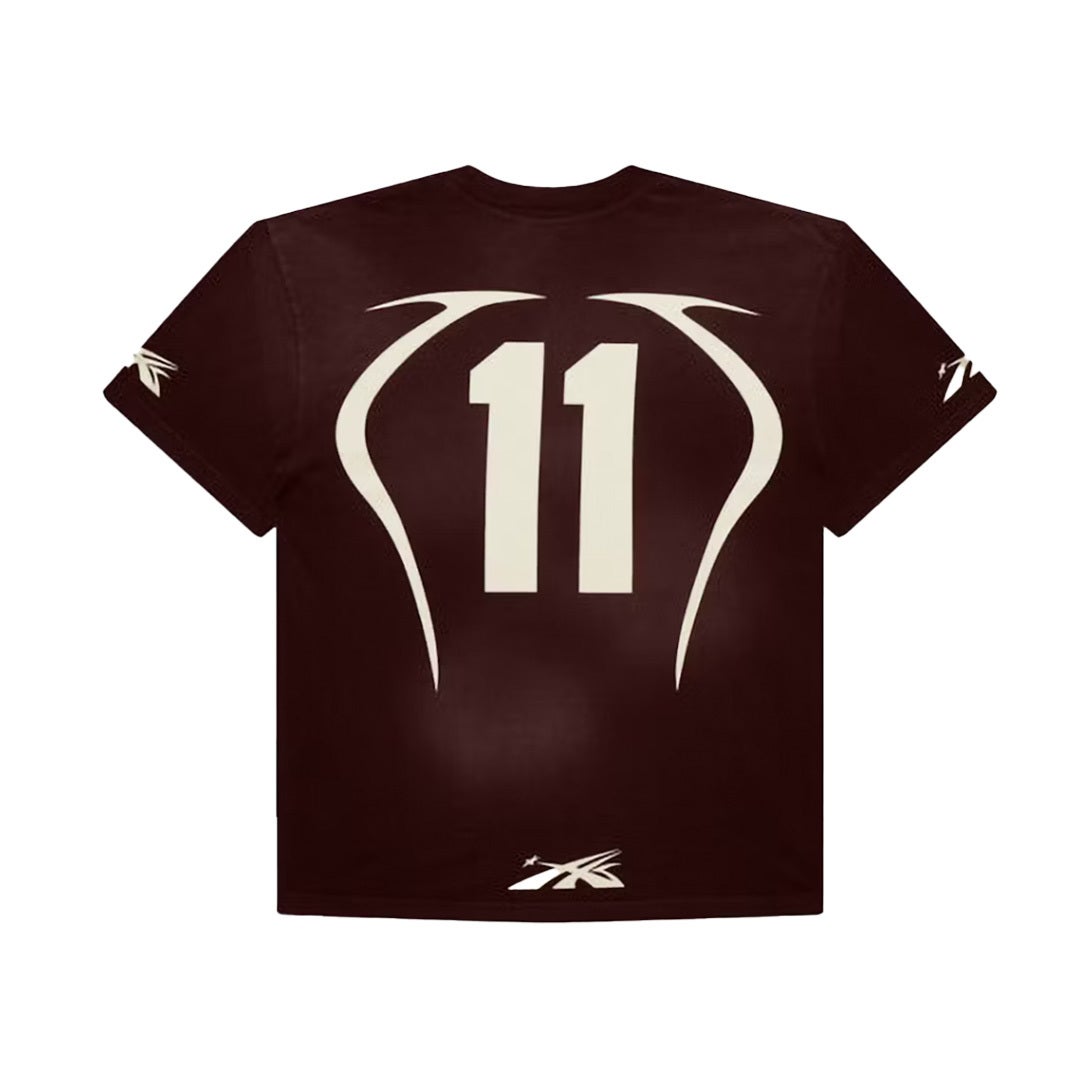 Hellstar Warm Up Tee Brown by Hellstar - NWAHype 1 for streetwear T-Shirts in USA