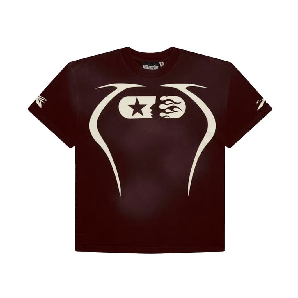 Hellstar Warm Up Tee Brown by Hellstar - NWAHype 1 for streetwear T-Shirts in USA