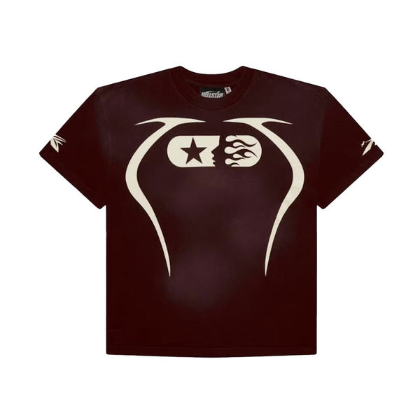 Hellstar Warm Up Tee Brown by Hellstar - NWAHype 1 for streetwear T-Shirts in USA
