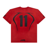 Hellstar Warm Up Tee 'Red' by Hellstar - NWAHype No.1 for streetwear T-Shirts in USA