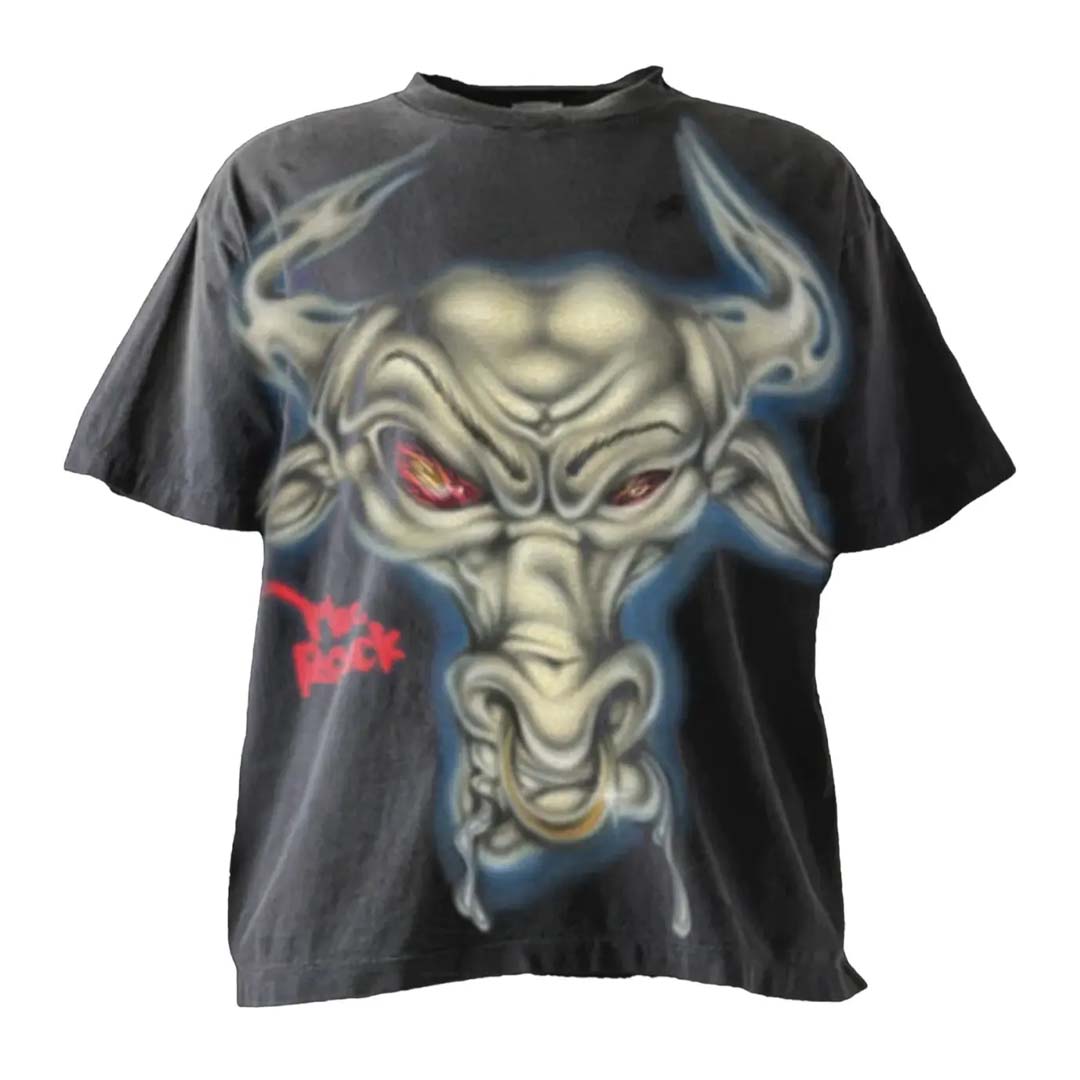Hellstar x WWE Brahma Bull Tee Black by Hellstar - NWAHYPE No.1 for streetwear T-Shirts in USA