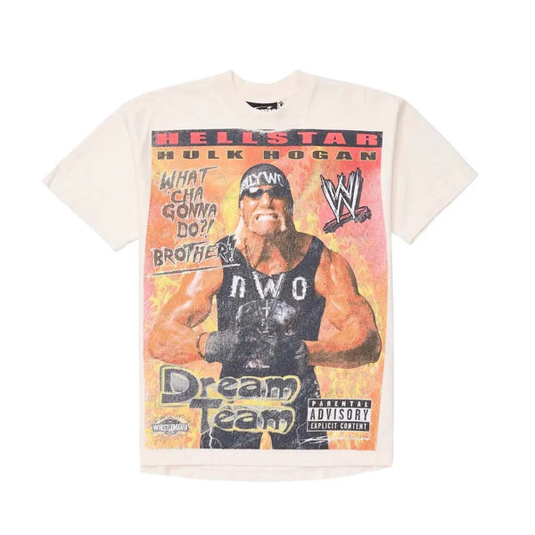 Hellstar x WWE Hulk Hogan Tee White by Hellstar - NWAHYPE No.1 for streetwear T-Shirts in USA