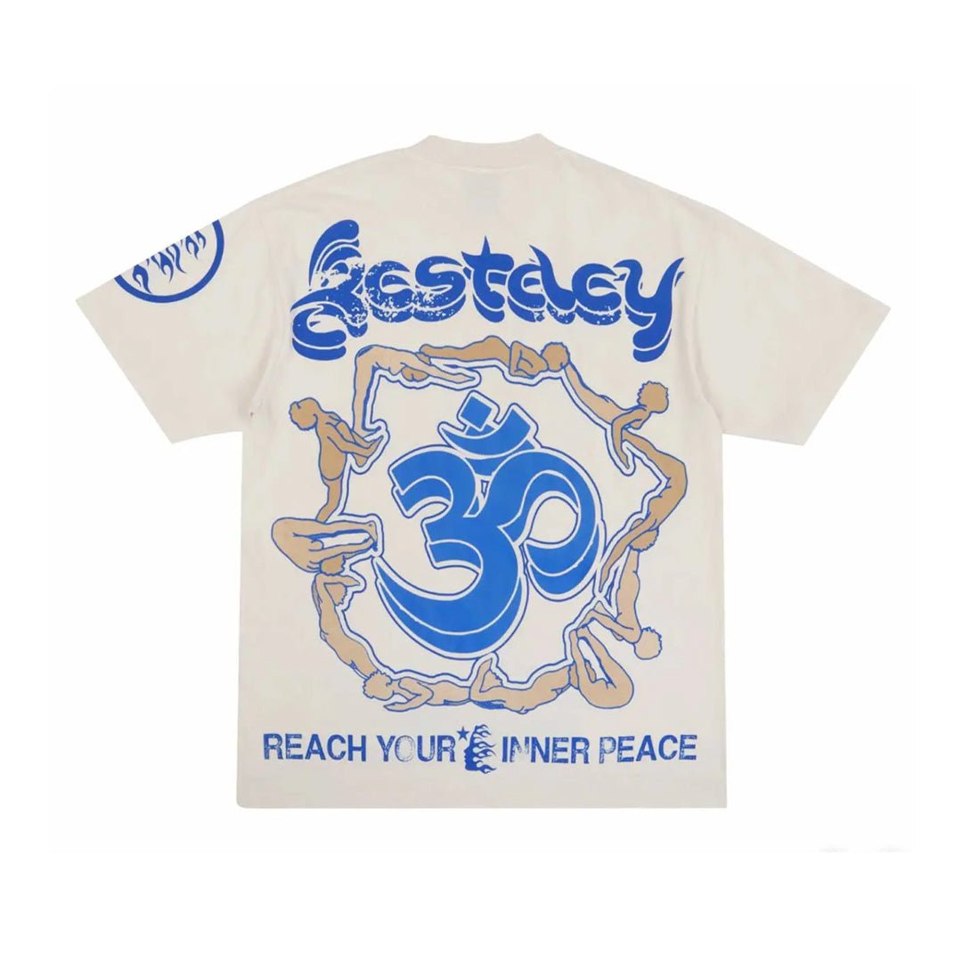 Hellstar Yoga Tee Cream by Hellstar - NWAHype 1 for streetwear T-Shirts in USA
