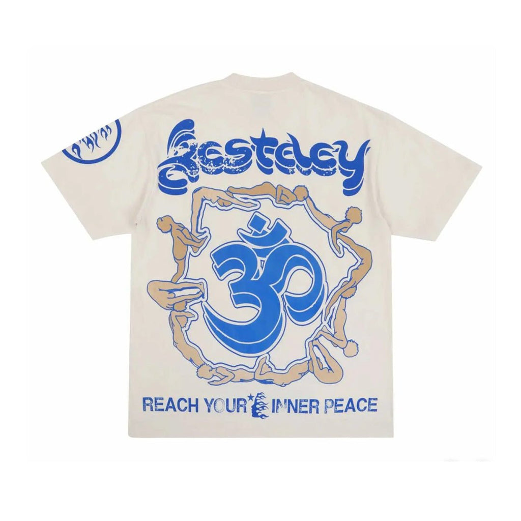 Hellstar Yoga Tee Cream by Hellstar - NWAHype 1 for streetwear T-Shirts in USA